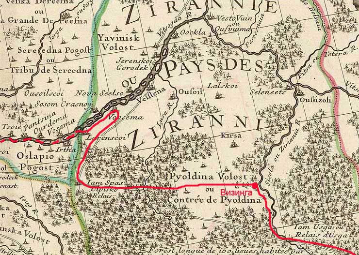 Map by Guillaume de l'Isle