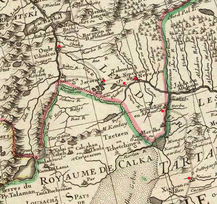 Map by Gullaume de l'Isle