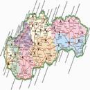 Административная карта Словакии