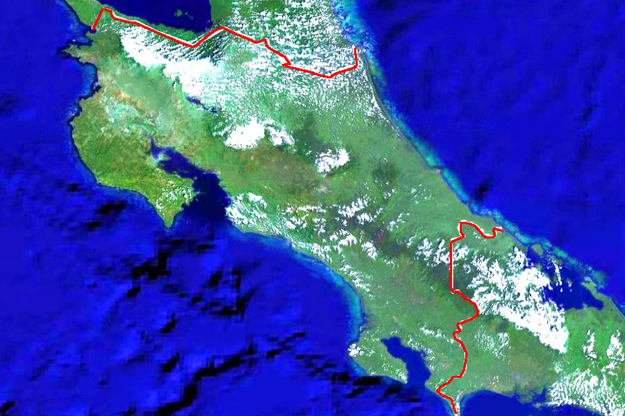 Большая карта Коста Рики. Map of Costa Rica