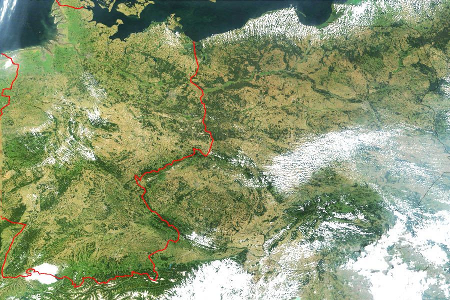 Большая карта Германии. Map of Germany