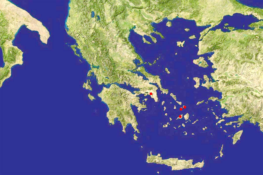 Большая карта Греции. Map of Greece