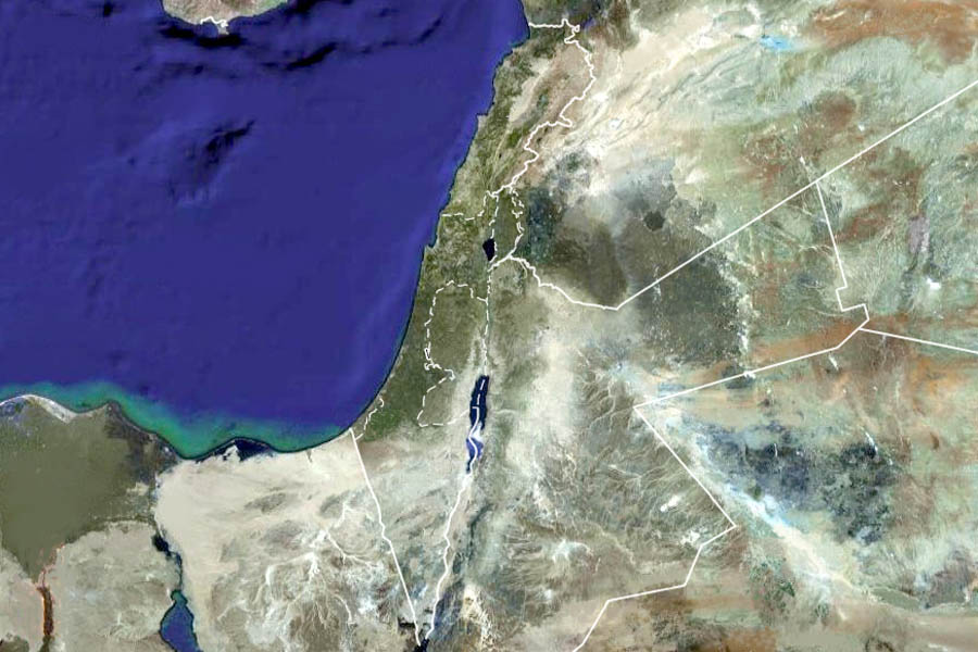 Большая карта Израиля. Map of Israel