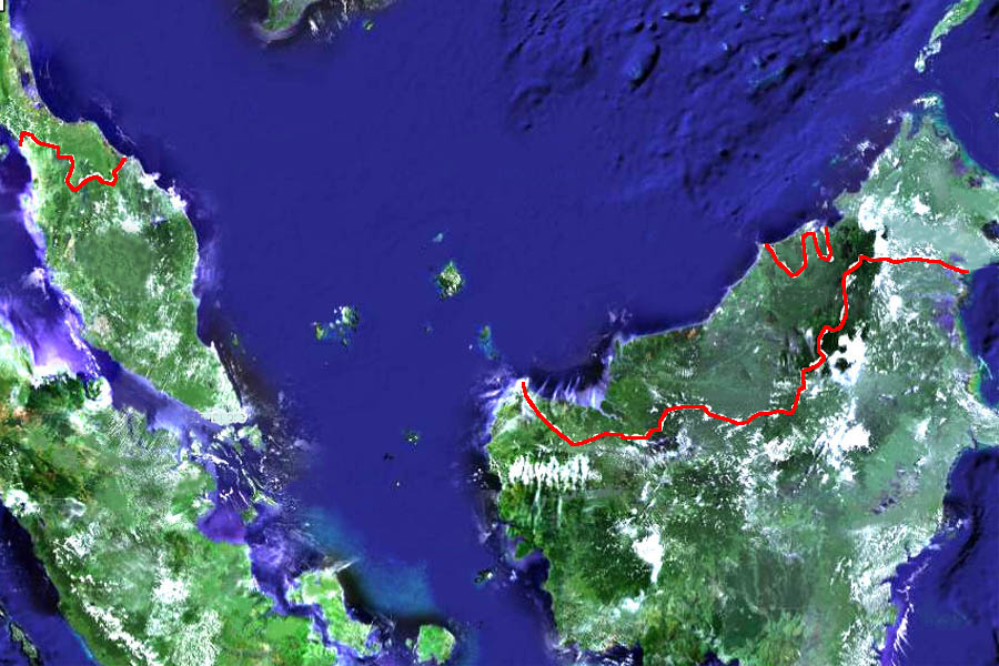 Большая карта Малайзии. Map of Malaysia