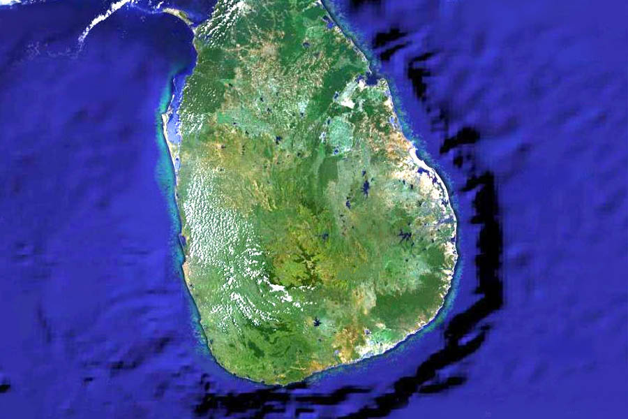 Большая карта Шри Ланки. Map of Sri-lanka