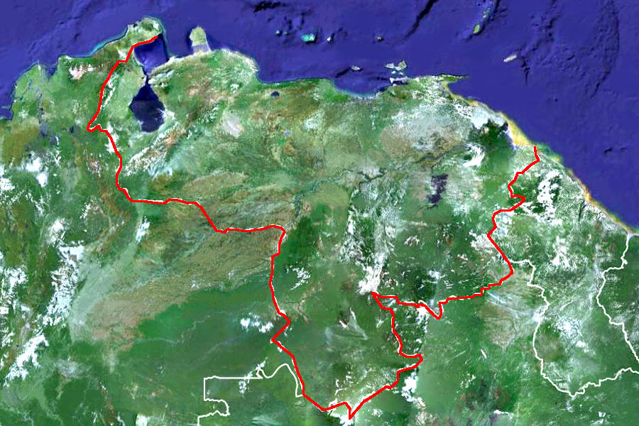 Большая карта Венесуэлы. Map of Venezuela