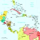 Административная карта Карибского моря