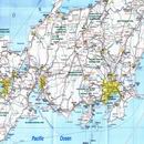 Карта центральной Японии