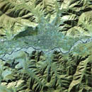 Карта окрестностей Лхасы, Тибет: увеличить