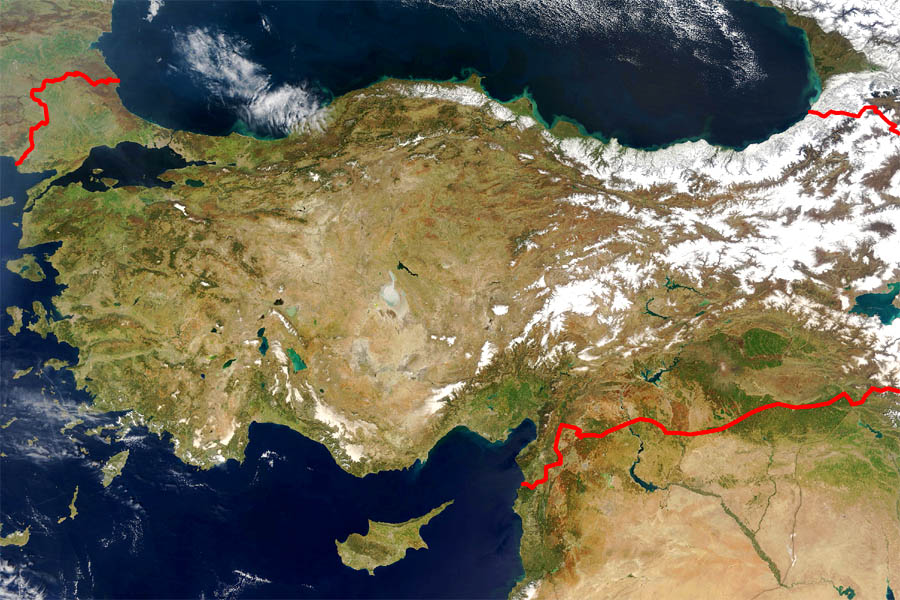 Большая карта Турции. Map of Turkey